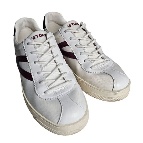 Tretorn White Sneakers Lace Up Low Top Leather Shoes Womens US 8 EUR 38.5 - Picture 8 of 8